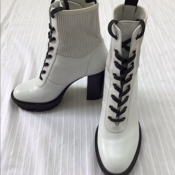 GIANVITTO ROSSI PLATFORM LACE UP BOOTS - Picture 1 of 12